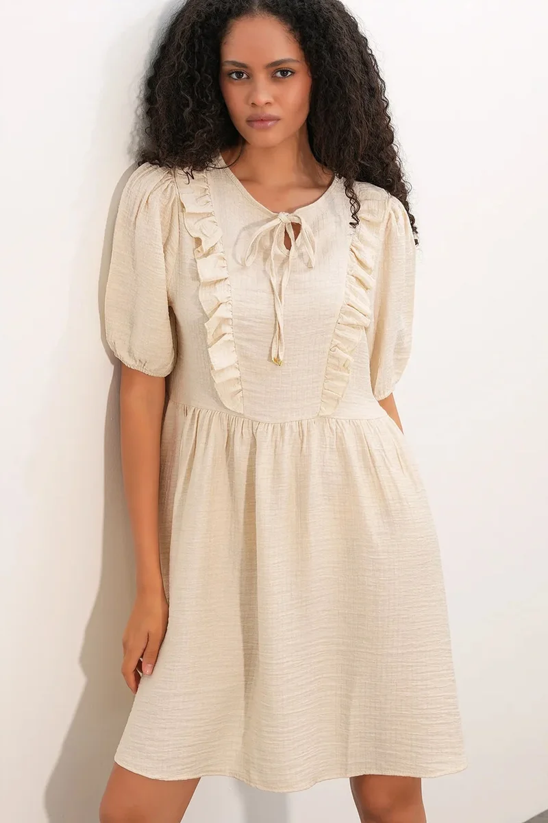 بيغ دارت BDART Women's A-line Mini Smock Dress