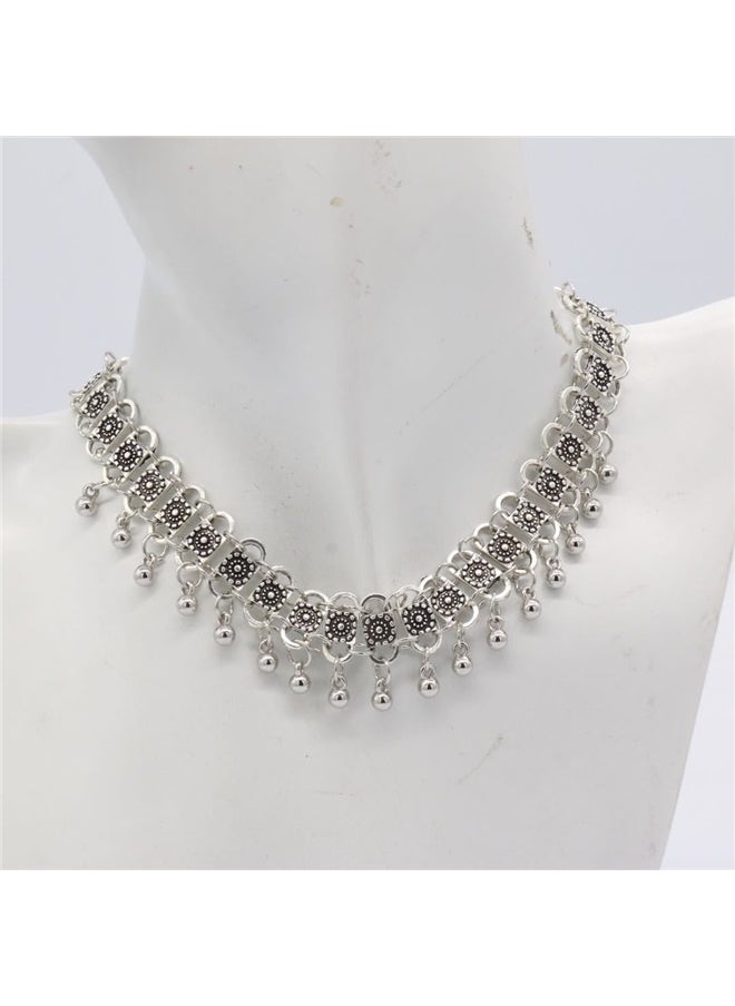 yongsheng Flower Choker Necklace， Treasures Vintage Choker Necklace - Adjustable  - Image 3