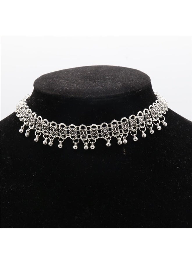 yongsheng Flower Choker Necklace， Treasures Vintage Choker Necklace - Adjustable  - Image 4