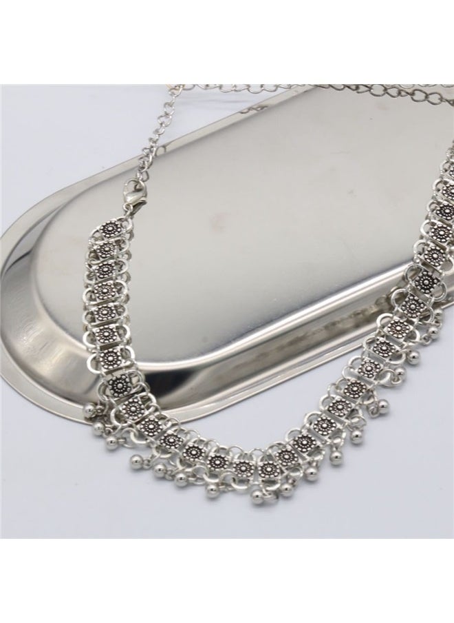yongsheng Flower Choker Necklace， Treasures Vintage Choker Necklace - Adjustable  - Image 5