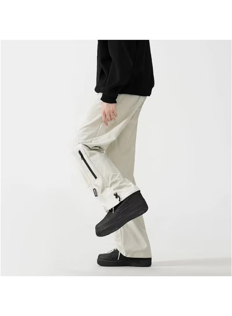Huitich Men’s Quick-Dry Casual Combat Pants – Beige Size L  - Image 4