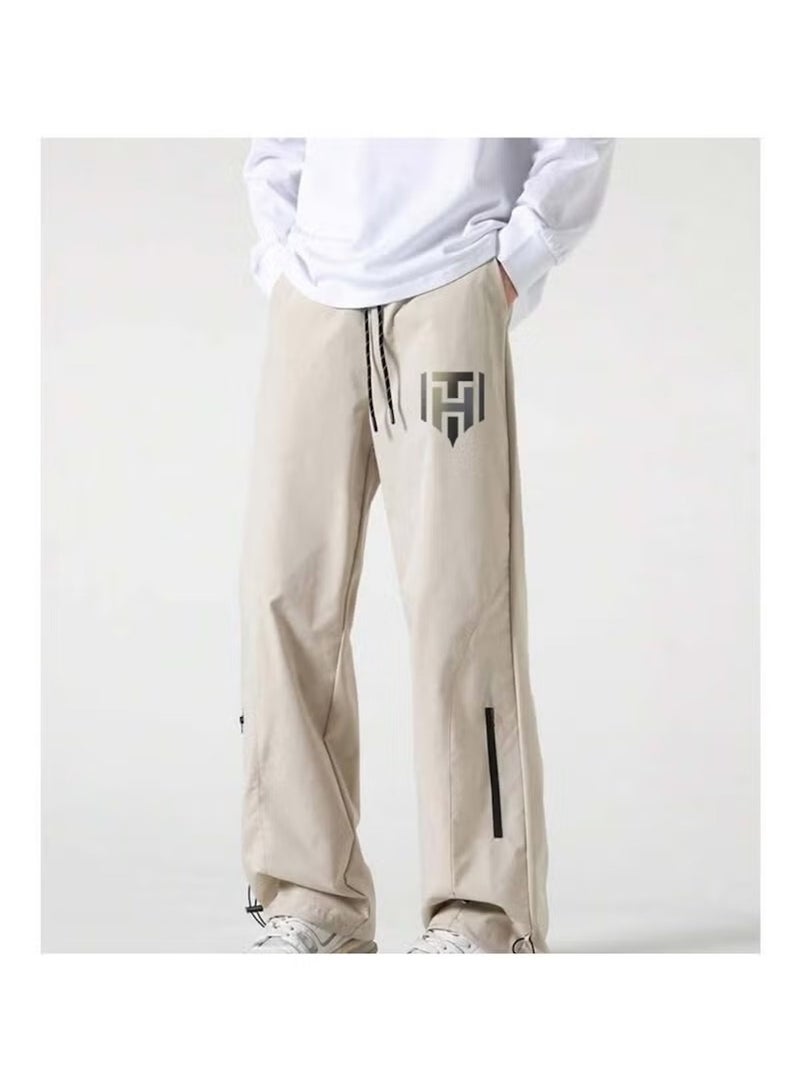 Huitich Men’s Quick-Dry Casual Combat Pants – Beige Size L  - Image 2