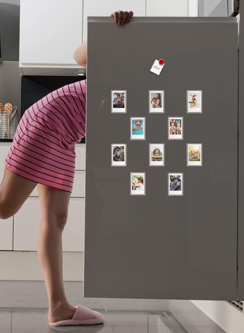 Acrylic Fridge Magnetic Photo Frame, Acrylic Picture Frame, Magnet Double Sided Refrigerator Mini Picture Frame Clear Picture Display Frame 2.36 x 3.54 Inch  - Image 3