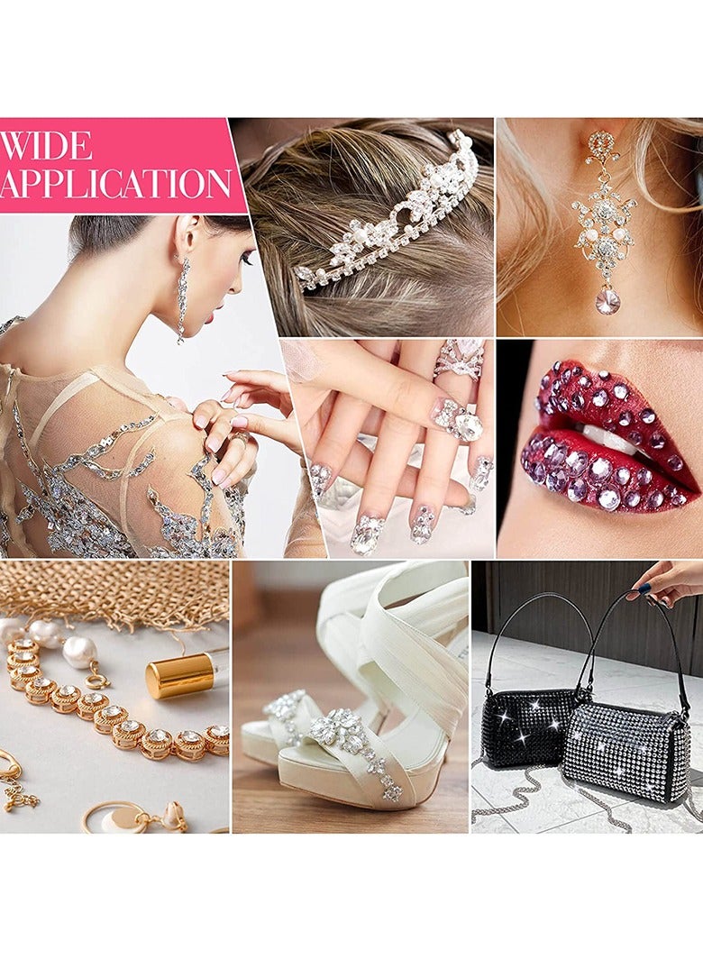 3 Sheets Self-Adhesive Pearl Eyeshadow Stickers (495PCS), 3D White Hair & Face Gems, Multi-Size Pearls for Bridal Makeup, Festival Look & DIY Decorations - Image 4