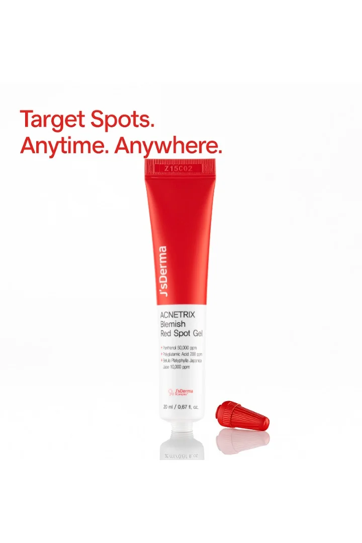 چسديرما جل JsDerma Acnetrix Blemish Red Spot - حمض الساليسيليك وشجرة الشاي - علاج مُستهدف لحب الشباب للبشرة الحساسة - 20 جم