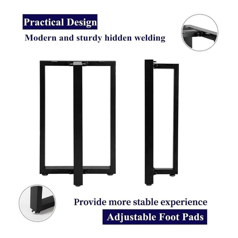 Ventuos Metal Legs for Table Dining Table Legs for Kitchen Modern Industrial Style Set of 2 T Shape - Image 5
