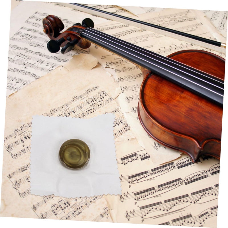 Silver Powder Violin Rosin Olive Green Enhanced Grip Instrument Care - Image 4