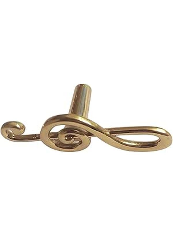 Brass Note Shaped Cabinet Pull Handle Drawer Knob for Furniture Remodeling - Image 1
