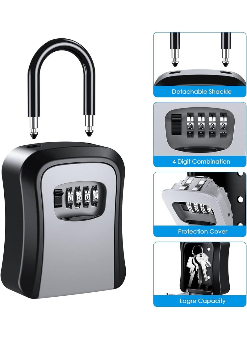 BAHUNAMI BAHUNAMI Combination Key Safe Box Outdoor Key Lock Box with Code Combination Password Security  - Image 2