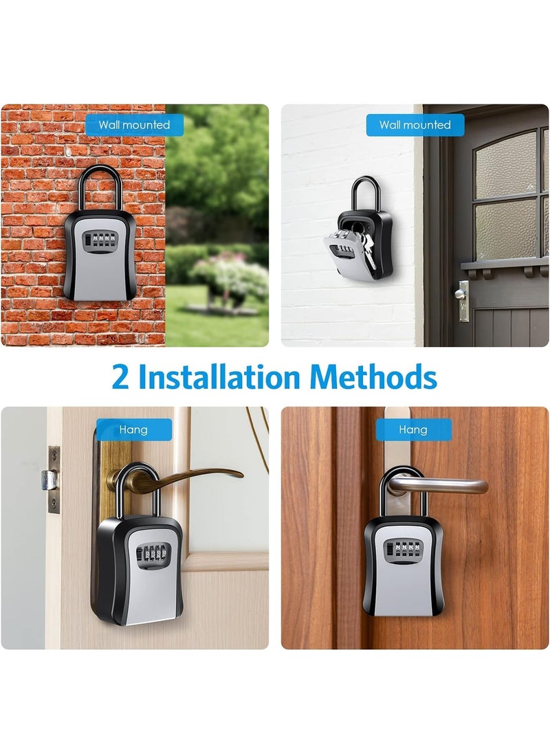 BAHUNAMI BAHUNAMI Combination Key Safe Box Outdoor Key Lock Box with Code Combination Password Security  - Image 5