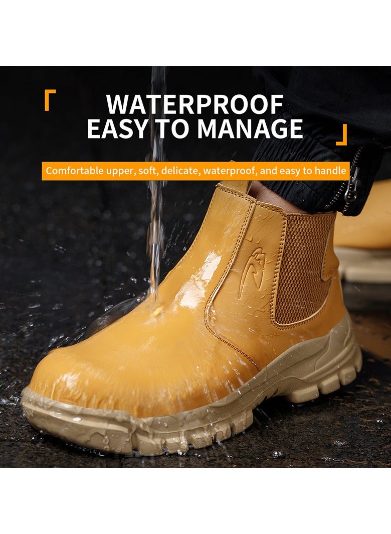 Steel Toe Shoes for Men Lightweight Safety Shoes Comfortable Puncture Proof Slip On Indestructible Work Shoes and Fashion Sneakers. - Image 4