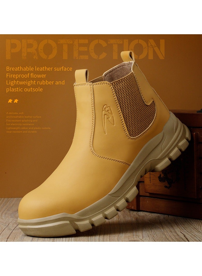 Steel Toe Shoes for Men Lightweight Safety Shoes Comfortable Puncture Proof Slip On Indestructible Work Shoes and Fashion Sneakers. - Image 1