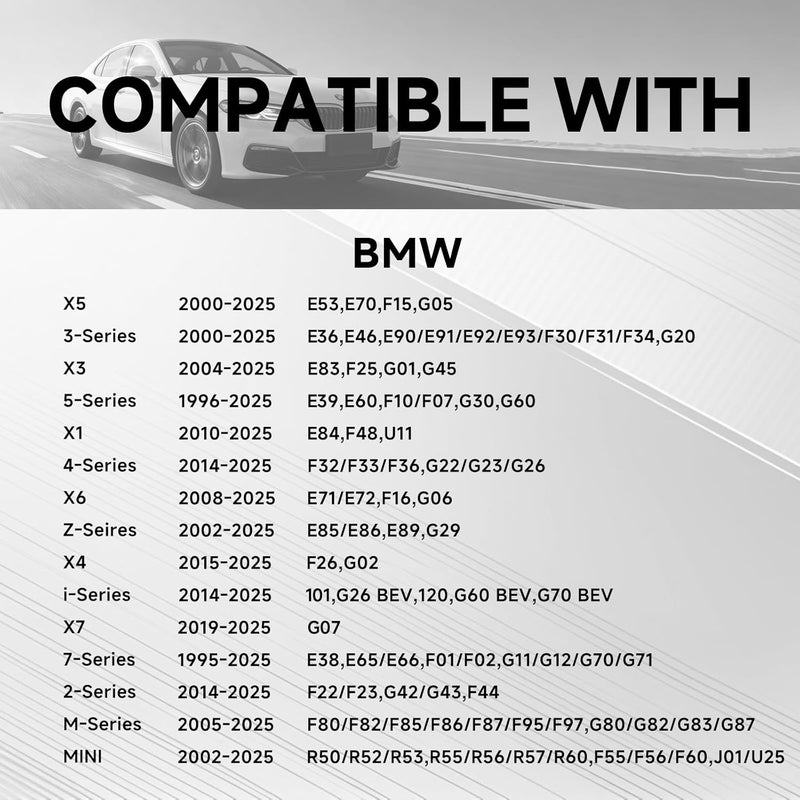 FARBIN Loud Horn Compatible with BMW 12V Car Horn Loud Dual-Tone Electric Snail Horns Waterproof Special Interface - Image 2