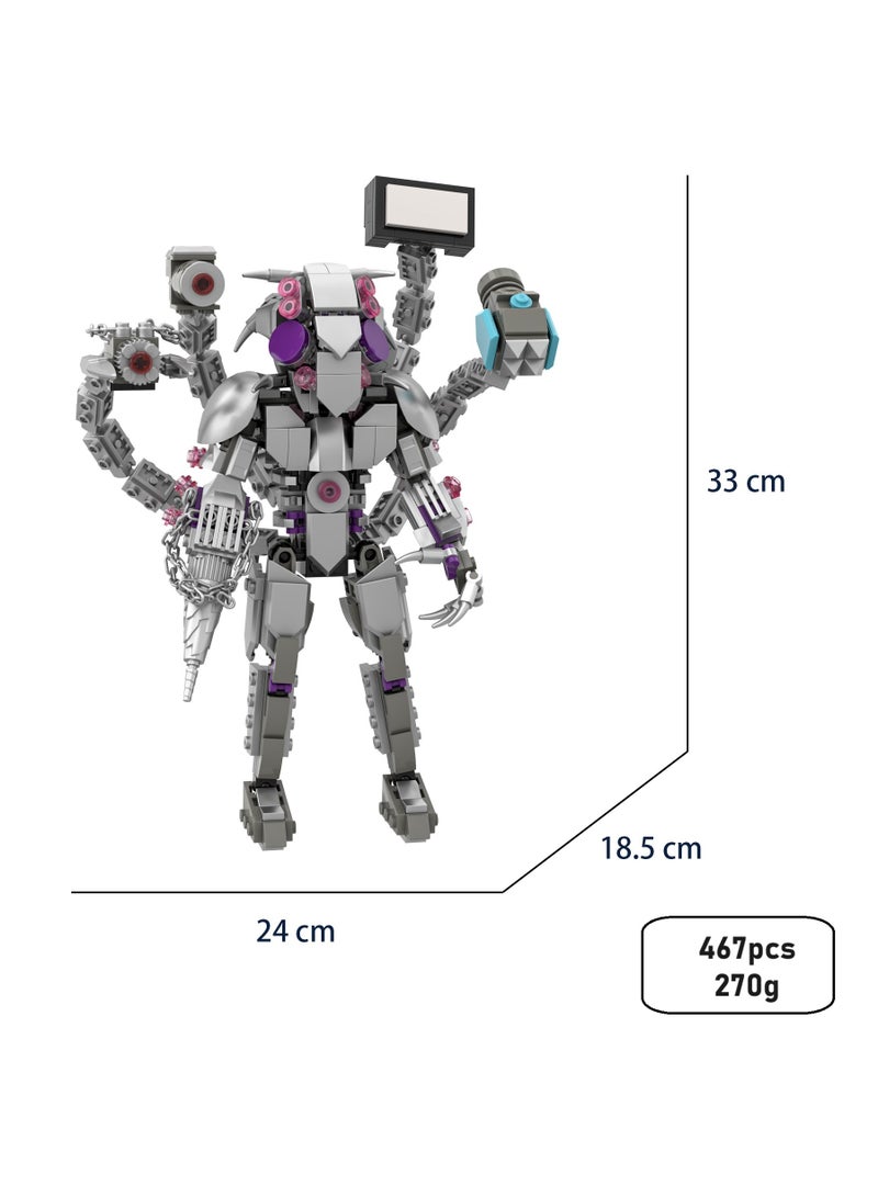 general Man Toy Building Blocks 467Pcs Anti Titan Void Monster Toy Ideas Toys Battle Game Model Ideas Toys Gifts for Adult & Kids - Image 4