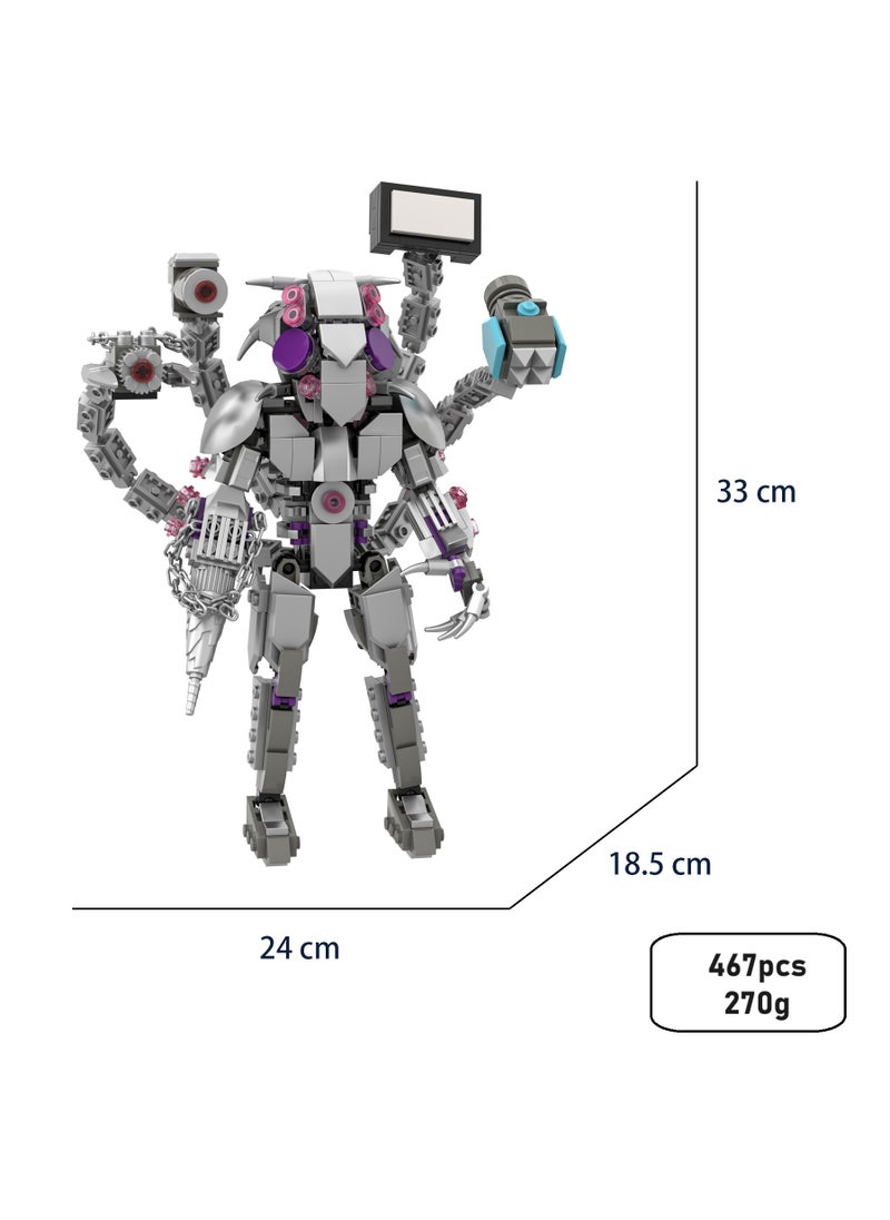 General Man Toy Building Blocks 467Pcs Anti Titan Void Monster Toy Ideas Toys Battle Game Model Ideas Toys Gifts for Adult & Kids  - Image 3