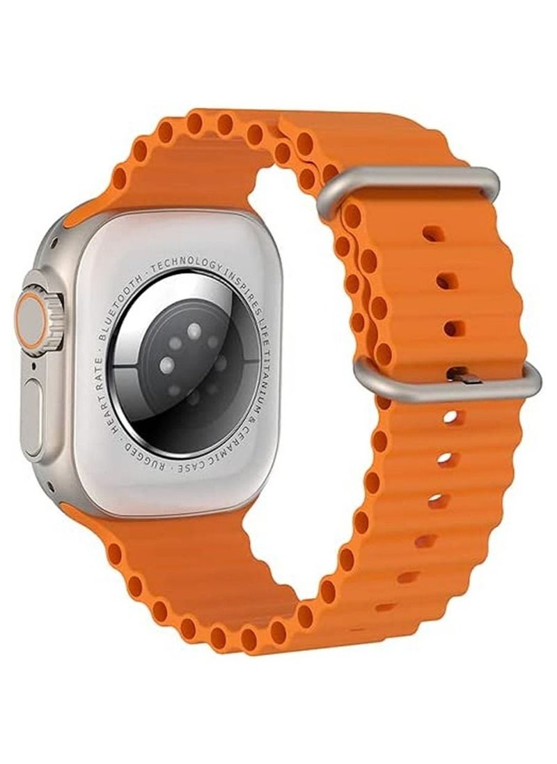 Raxoom - Original X8 Ultra Max Smart Watch For Men Series 8  Full Hd Always-on Display & Wireless Charging 49MM X8 Ultra has strap locks and 4 screws on the back case of the watch - Image 1
