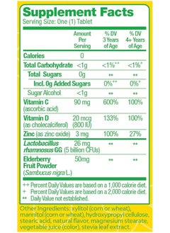 Culturelle Immune Defense Probiotic With Vitamin C, Vitamin D And Zinc + Elderberry, Non-Gmo, 4-In-1 Immune Support For Kids Ages 3+, Mixed Berry Chewables, 30 Count  - Image 5