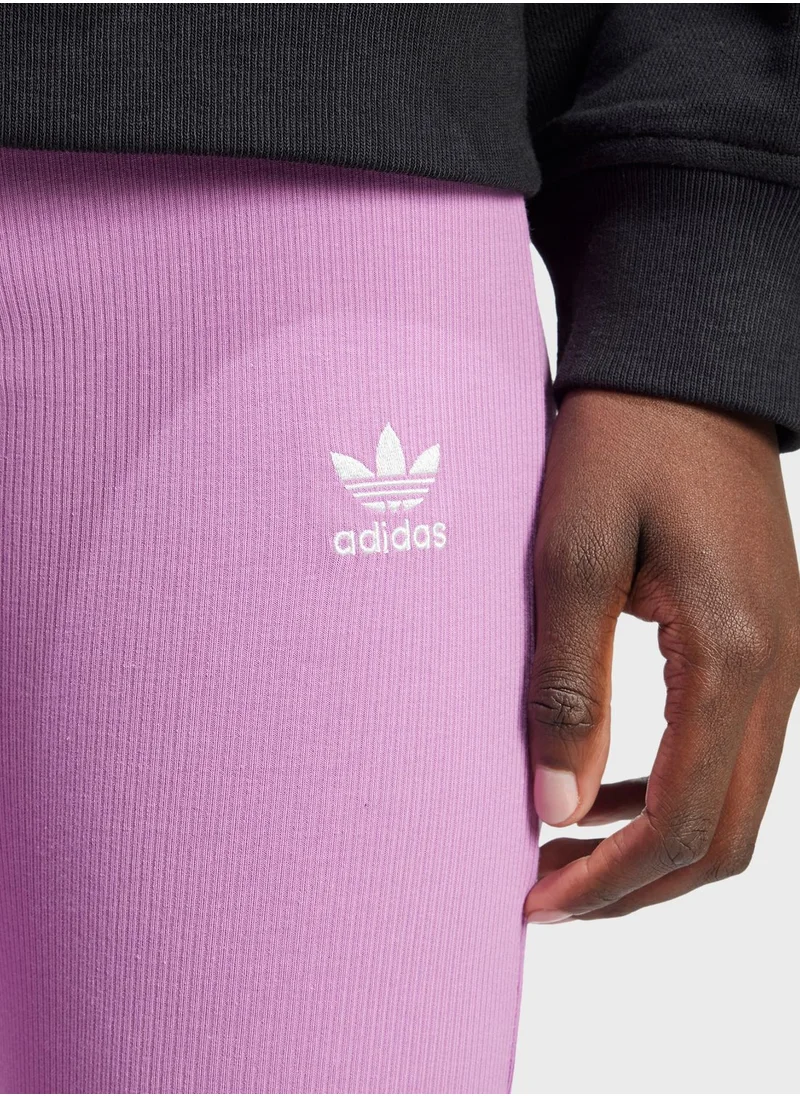Adidas Essential Ribbed Flared Tights