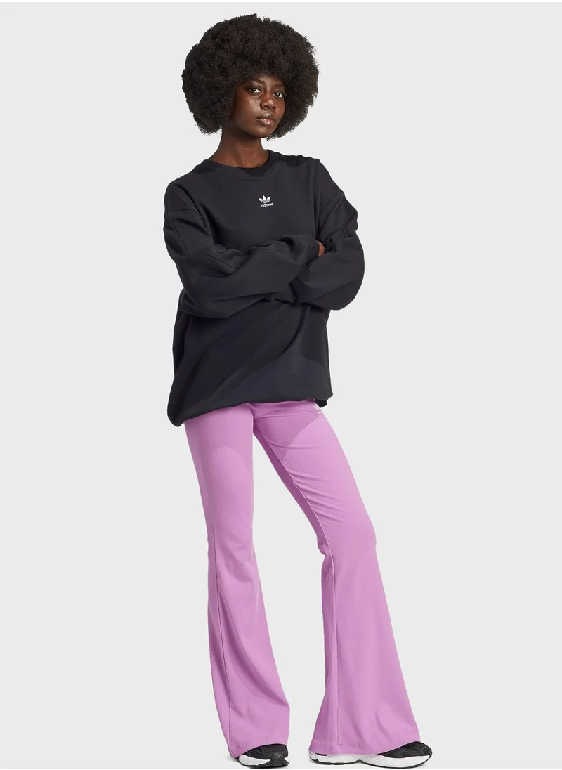 Adidas Essential Ribbed Flared Tights