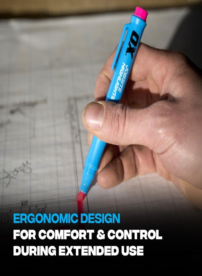 OX Pro 3-Pack Highlighter Set - Yellow, Orange, Pink 2-4mm Chisel End Highlighters - Quick-Drying Ink Ergonomic Grip, Durable Site Holster, Felt Tip Pens for Paper Markers OX-P635604 - Image 5