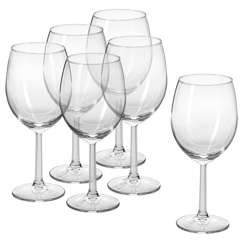 Baitique Clear Glass Juice Glasses, 44 cl, Set of 6 - Image 1