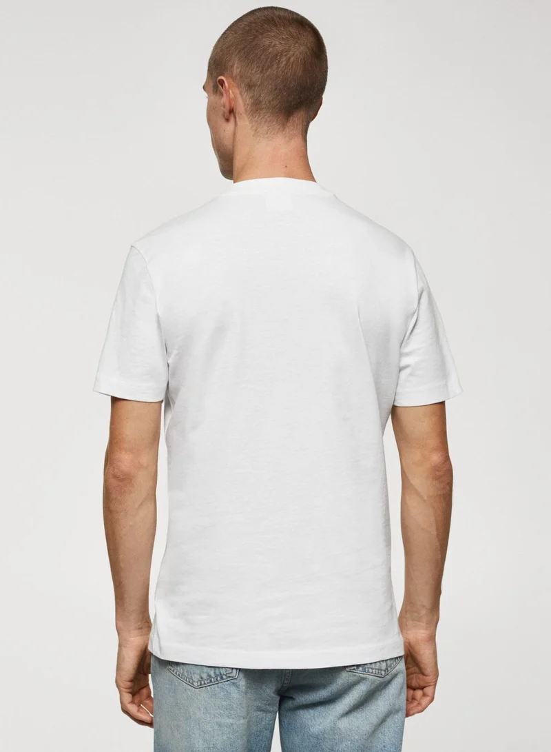 Mango Man Essential V-Neck T-Shirt