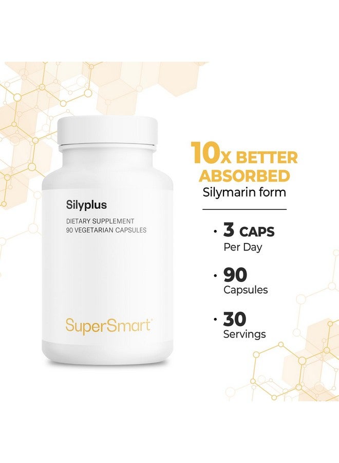 Supersmart - Silyplus 360mg per Day (Patented) - with Silymarin Milk Thistle Supplement - Siliphos Phytosomes | Non-GMO & Gluten Free - 90 Vegetarian Capsules - Image 4