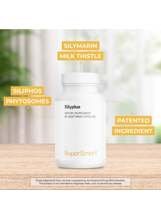 Supersmart - Silyplus 360mg per Day (Patented) - with Silymarin Milk Thistle Supplement - Siliphos Phytosomes | Non-GMO & Gluten Free - 90 Vegetarian Capsules - Image 2