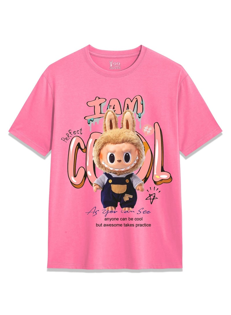 شارع يو يو ستريت تيشيرتات لابوبو – عبوة من 4 قطع – تصاميم كرتونية مرحة لإطلالة يومية - Image 3