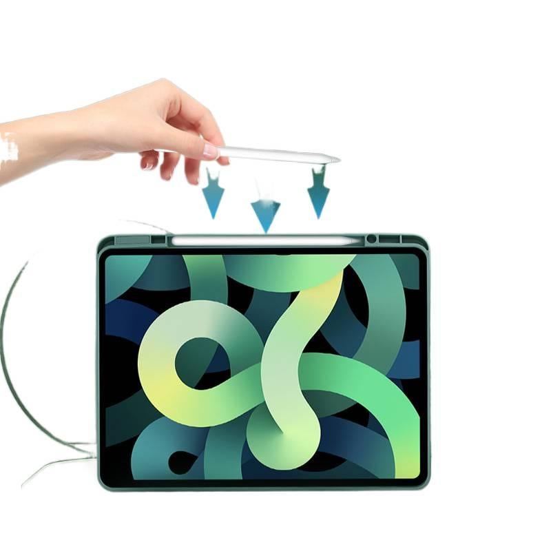 DGG Black Transparent Clear Back iPad Case for iPad 9.7 with Pencil Holder - Image 3