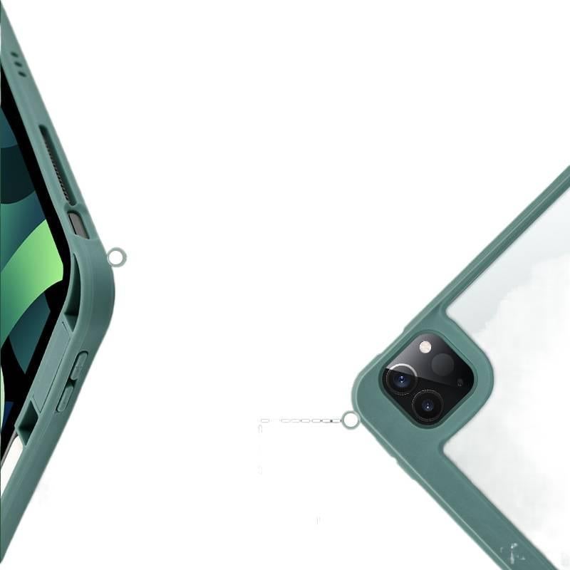 DGG Black Transparent Clear Back iPad Case for iPad 9.7 with Pencil Holder - Image 4