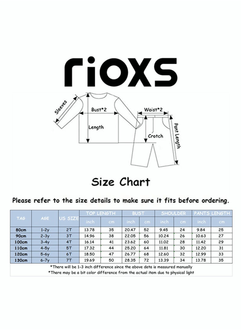 RIOXS - Toddler Baby Boys Top and Pant Sets Kids Short Sleeve Shirt Short Suits Cotton Outfits Summer Playwear - Image 1
