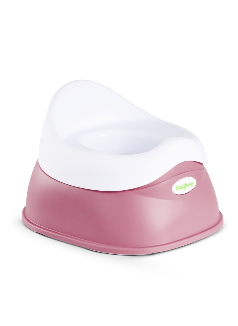 BAYBEE Baybee Neo Baby Potty Training Seat for Baby, Portable Kids Potty Chair Seat for Toddlers with Detachable Bowl & High Backrest, Baby Toilet Seat Potty Seat for Kids 0 to 3 years Boy Girl (Pink)  - Image 1