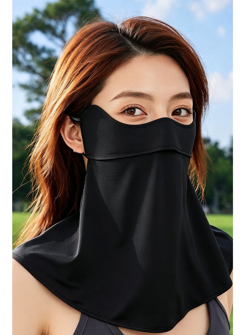 Kiffiyeh Generic Unisex Full Face and Neck Sun Protection Mask UPF 50+ Breathable Ice Silk Cooling Cover - Image 2