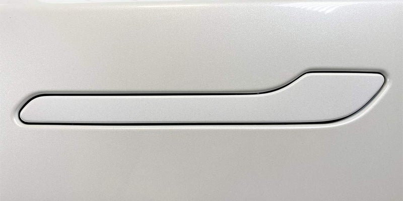 Custom Cut Graphics Full Door Handle Wrap for Tesla Model 3/Y (Pearl White Multi-Coat) - Image 1