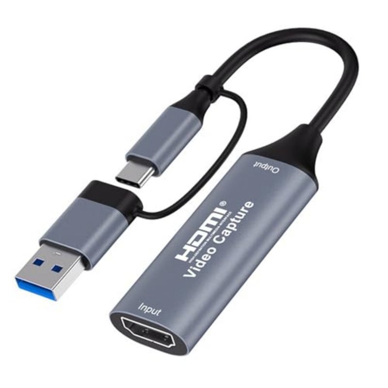 بطاقة التقاط HDMI Wisefly 4K للبث والتسجيل، USB 3.0 إلى النوع C، 1080P 60FPS للألعاب والبث المباشر ومؤتمرات الفيديو والتعليم عبر الإنترنت - Image 1