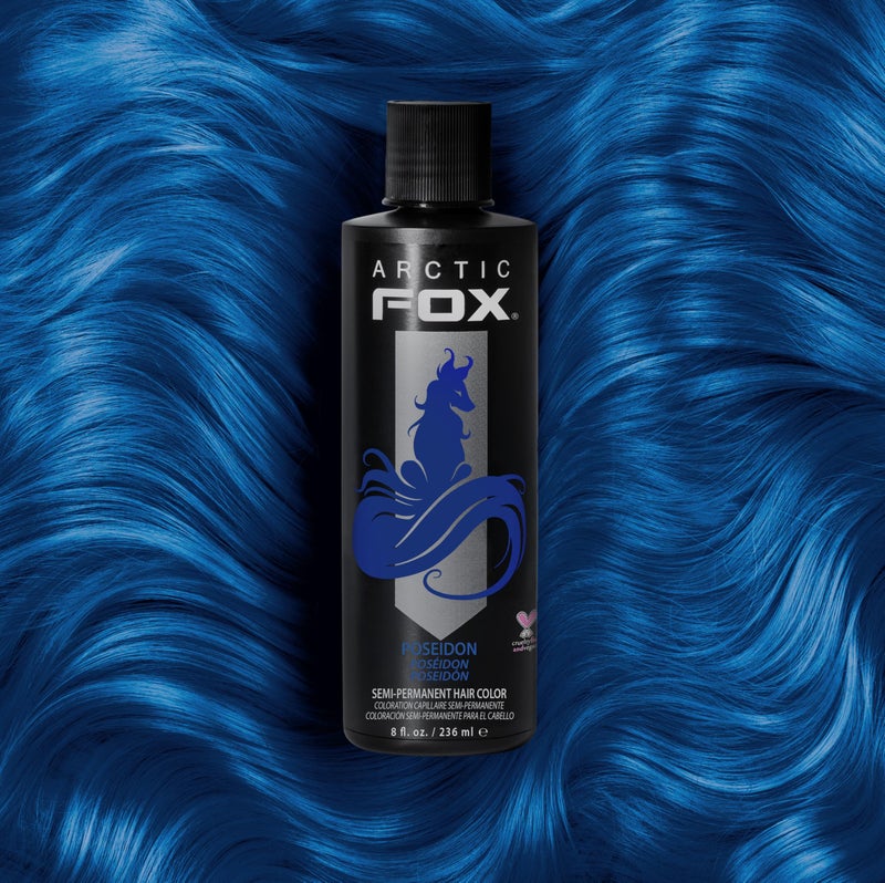 ARCTIC FOX Vegan and Cruelty-Free Semi-Permanent Hair Color Dye (8 Fl Oz, POSEIDON) - Image 5