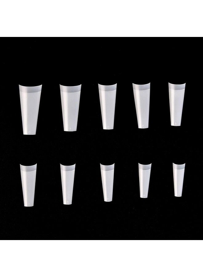 KADS French Coffin Ballerina Nail Tips Acrylic Half False Nails 10 Sizes 500 Pcs With Box (Hc76) - Image 5