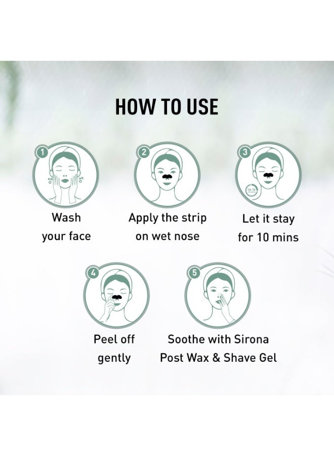 Sirona Bamboo Charcoal Blackheads Remover Nose Strips for Women – 4 Strips (2 Pack) | Painless & Instant Removal of Whiteheads, Blackheads, Pore Cleanser, Dirt & Oil - Image 3