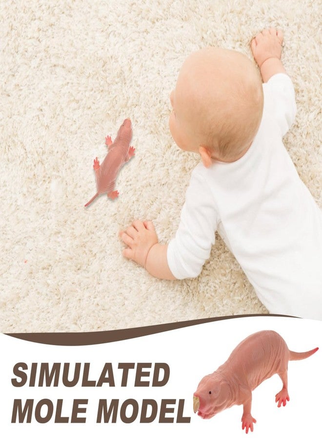 VOSAREA Naked Mole Rat Figurine Realistic Animal Decor Adorable Mole Craft for Desktop Terrarium and Micro Landscape Decoration Lightweight - Image 4