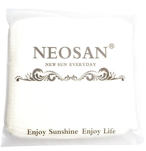 NEOSAN Womens Thick Ribbed Knit Winter Infinity Circle Loop Scarf Cream - Image 4