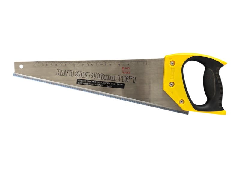 Jon Bhandari Tools 16 inch (400mm) Hand Saw – Hardened Steel Durable Blade with Ergonomic Handle, Precision Cutting | Fine Tooth Manual Saw for Wood, PVC, Plastic | Professional Carpentry & DIY Use - Image 2