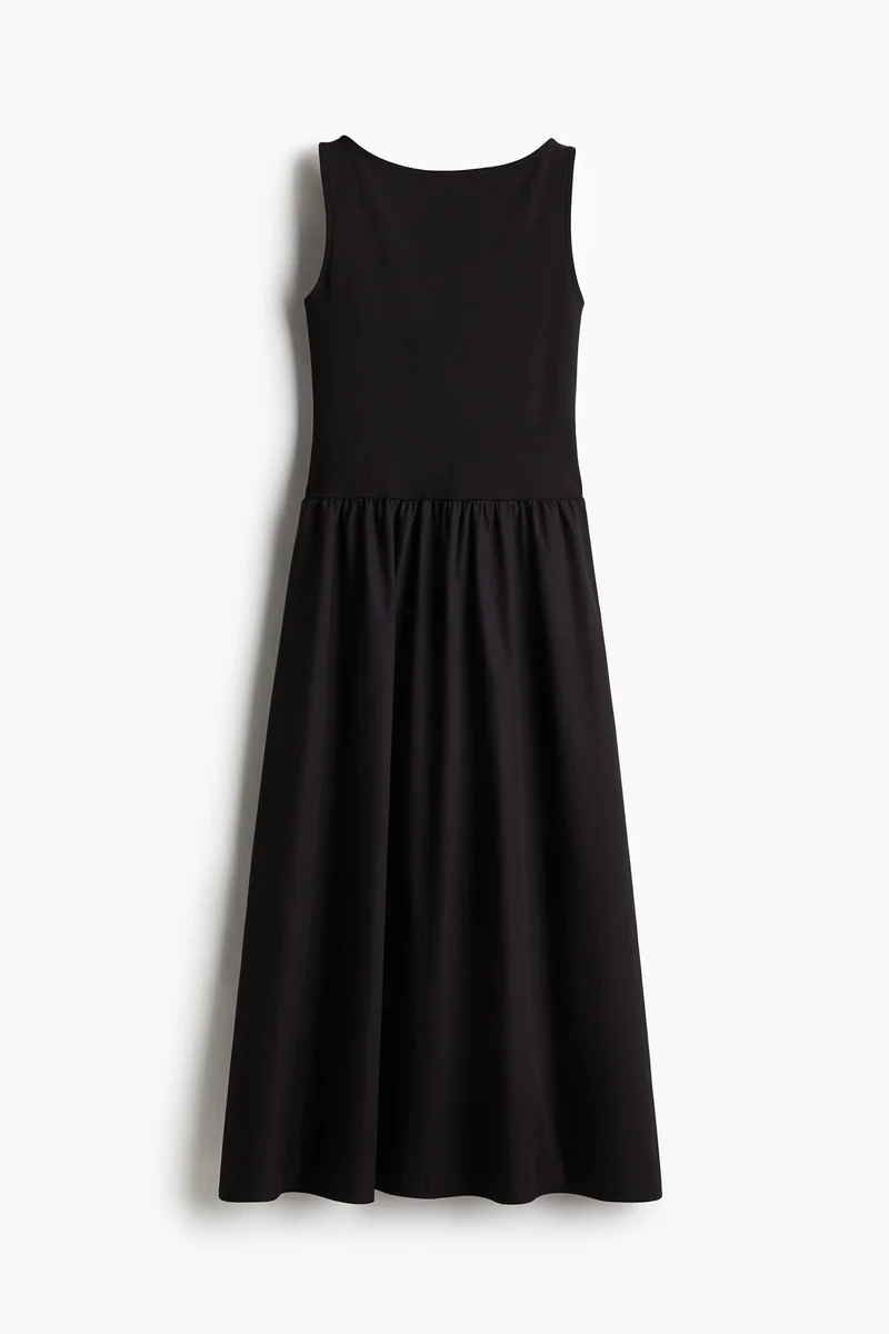 H&M Sleeveless flared-skirt dress