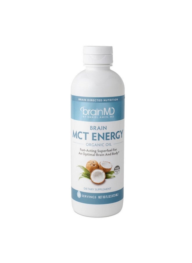 BRAINMD Dr Amen BrainMD Brain MCT Energy - 16 fl oz - Energy Support for Brain & Body - Improves Focus & Satiety - Clean & Fast Acting - Gluten Free - 31 Servings - Image 1