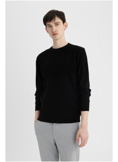 DeFacto Man Tricot Standart Fit Crew Neck Long Sleeve Pullover  - Image 3