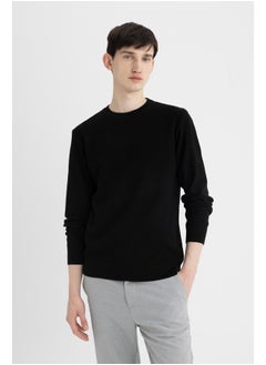 DeFacto Man Tricot Standart Fit Crew Neck Long Sleeve Pullover  - Image 2