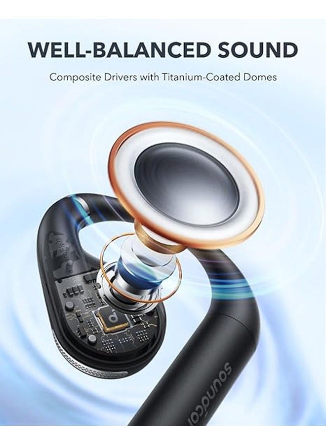 general AeroFit open-back headphones, ultra-comfortable, comfortable fit, ergonomic earhook, balanced sound, IPX7 waterproof, 42 hours playtime - Image 4