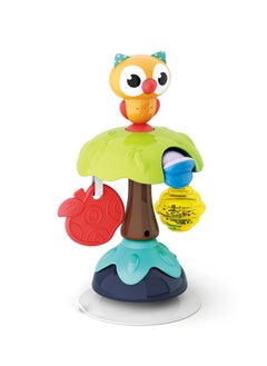 HOLA Hola  Smart Owl Highchair Toy with Suction – Sensory Development Toy for Babies 6M+, Stimulates Vision, Hearing, and Touch, Fine Motor Skills, Non-Toxic and Easy to Clean, Mealtime Toys  - Image 1