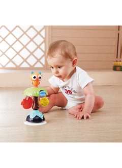 HOLA Hola  Smart Owl Highchair Toy with Suction – Sensory Development Toy for Babies 6M+, Stimulates Vision, Hearing, and Touch, Fine Motor Skills, Non-Toxic and Easy to Clean, Mealtime Toys  - Image 4