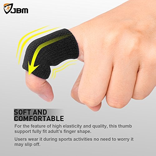 JBM Finger Sleeves 5Pack Sport Finger Brace Protector Compression Sleeve for Arthritis - Image 5